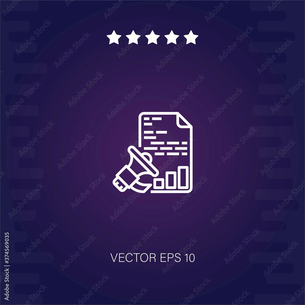 marketing vector icon modern illustration marketing vector icon modern illustration