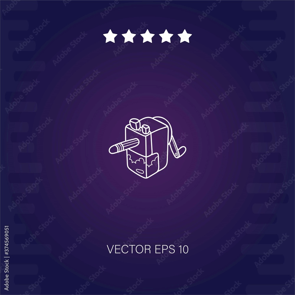 sharpener vector icon modern illustration sharpener vector icon modern illustration