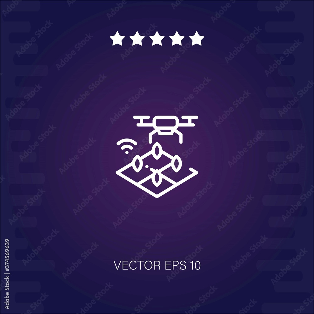 drone vector icon modern illustration drone vector icon modern illustration
