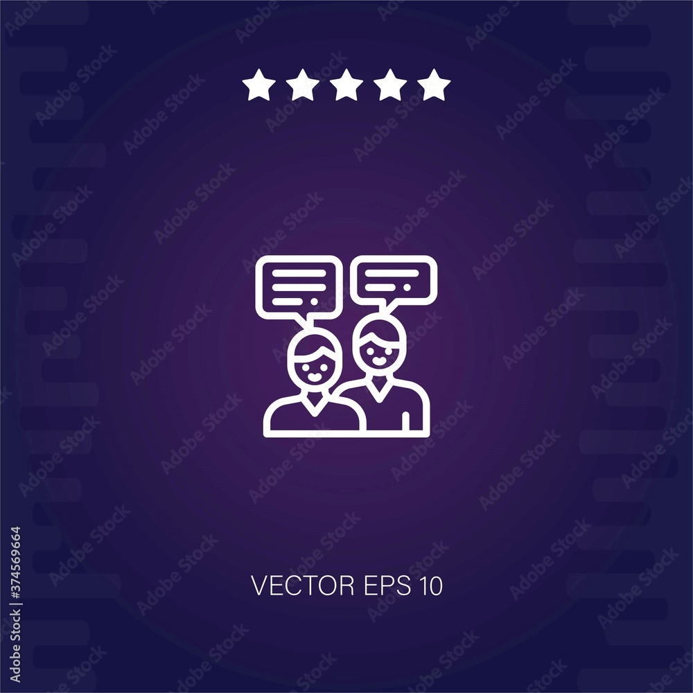 chat vector icon modern illustration chat vector icon modern illustration