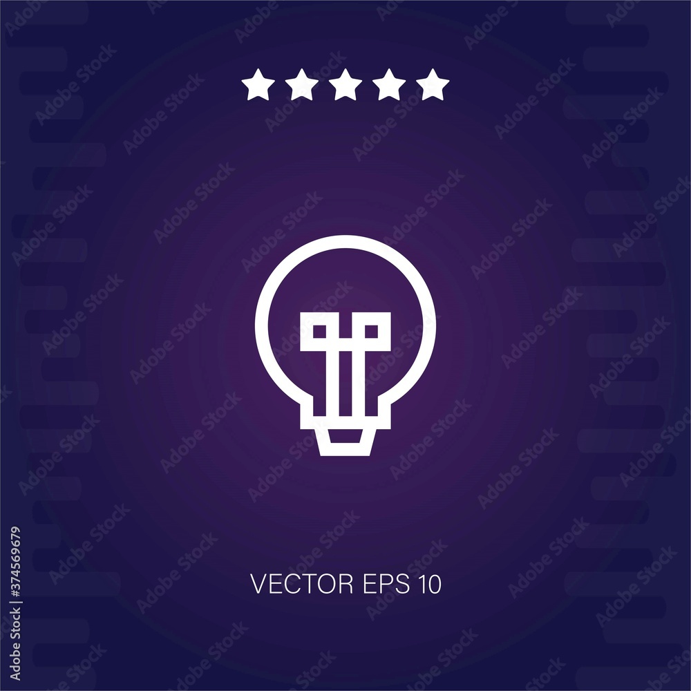 idea vector icon modern illustration idea vector icon modern illustration