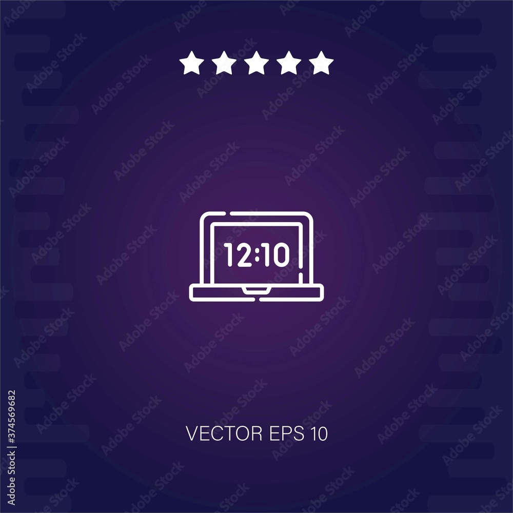 laptop vector icon modern illustration laptop vector icon modern illustration