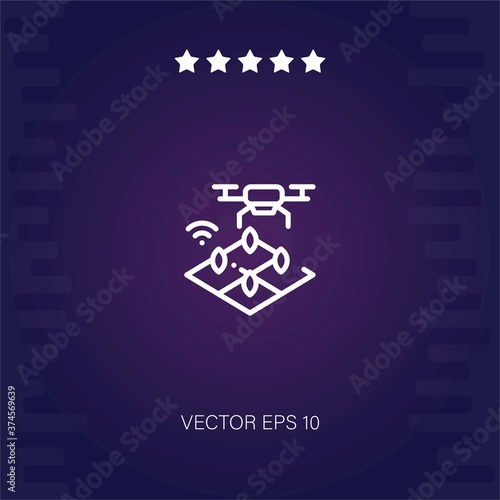 drone vector icon modern illustration