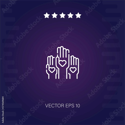no racism vector icon modern illustration