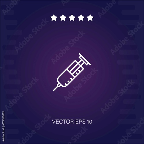 syringe vector icon modern illustration