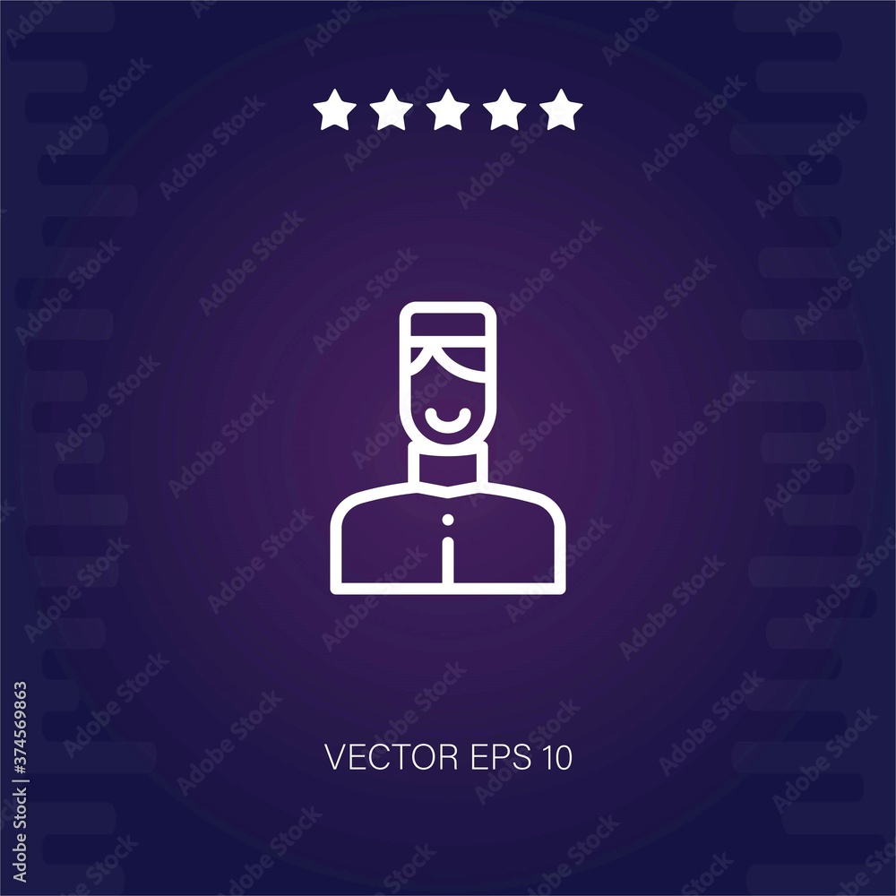 bellboy vector icon modern illustration bellboy vector icon modern illustration