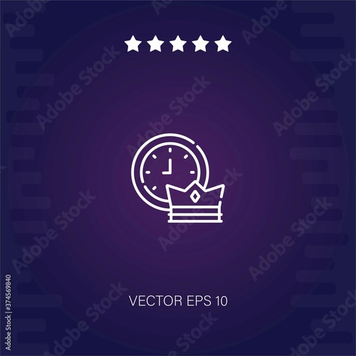 prime time vector icon modern illustration