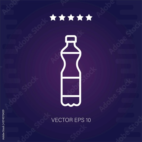 bottle of fanta vector icon modern illustration