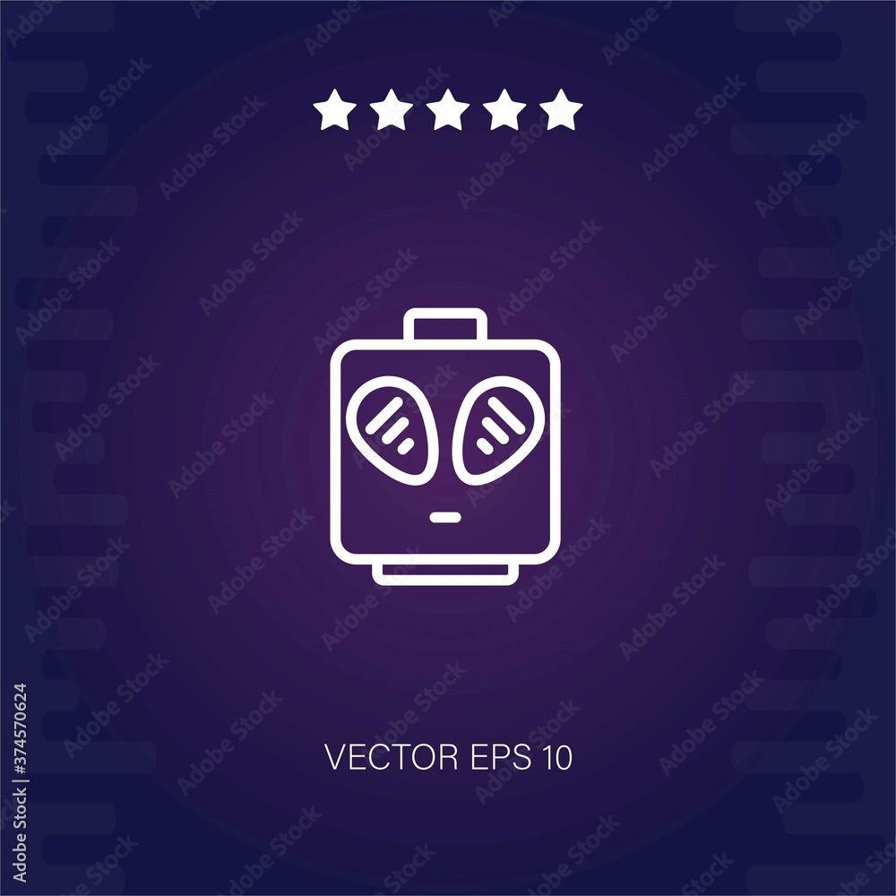 alien vector icon modern illustration alien vector icon modern illustration