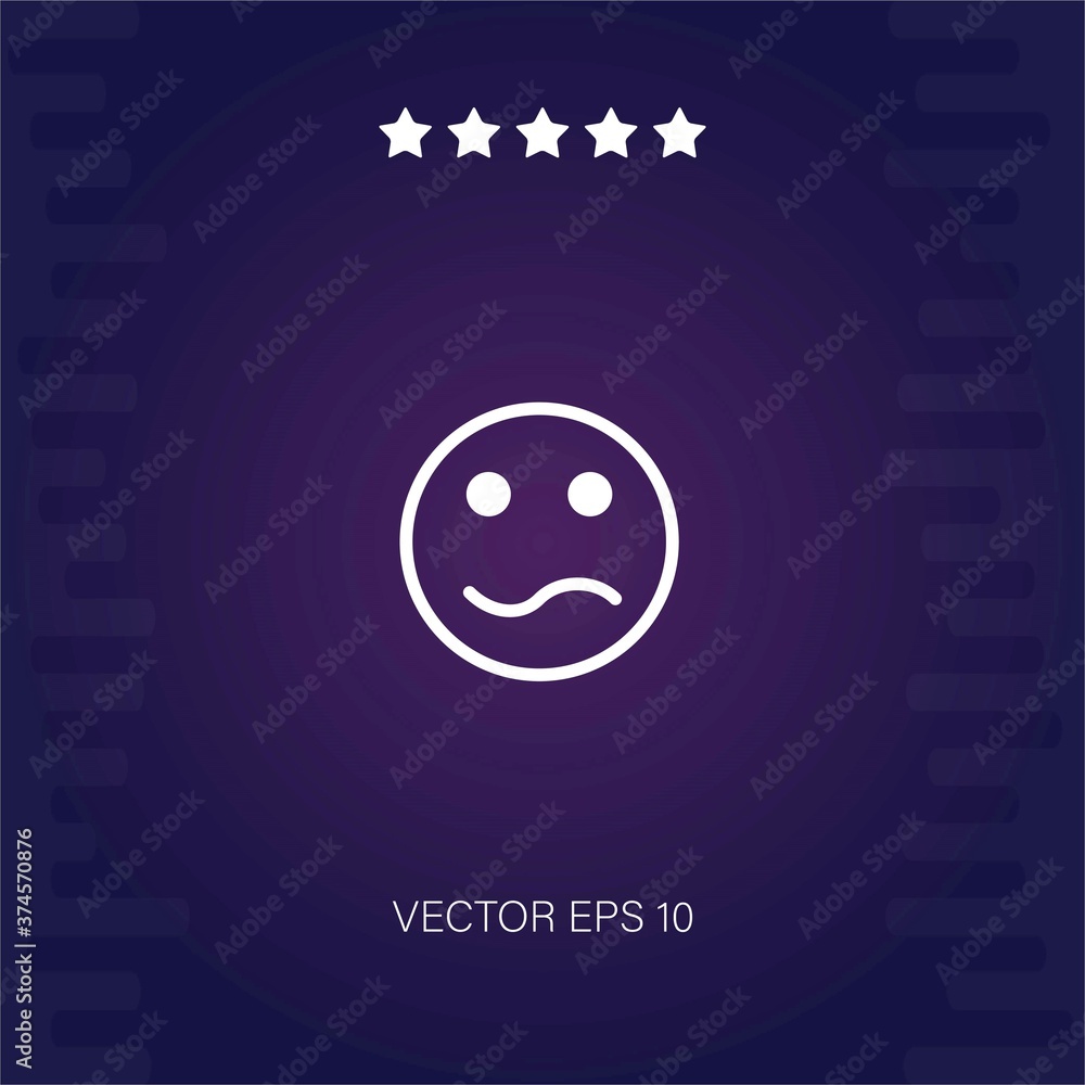 confused vector icon modern illustration confused vector icon modern illustration