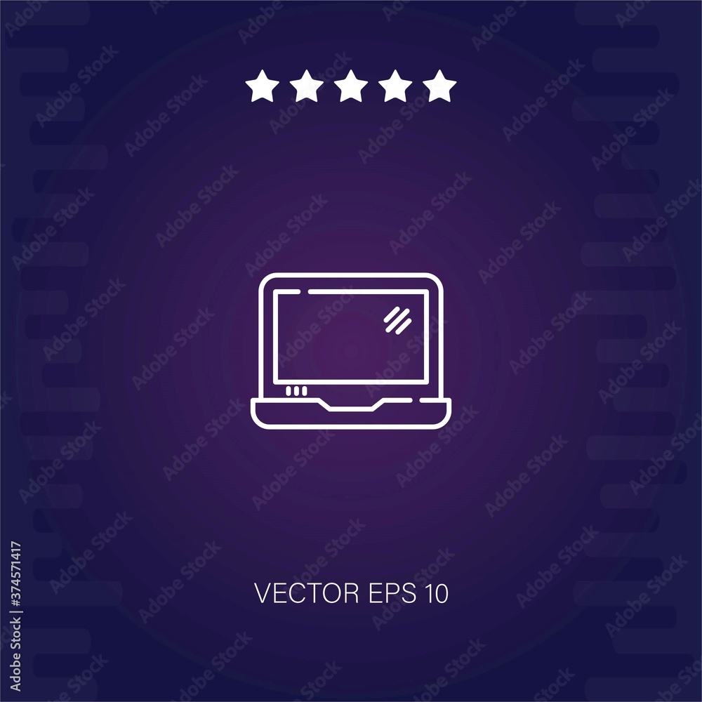 laptop vector icon modern illustration laptop vector icon modern illustration