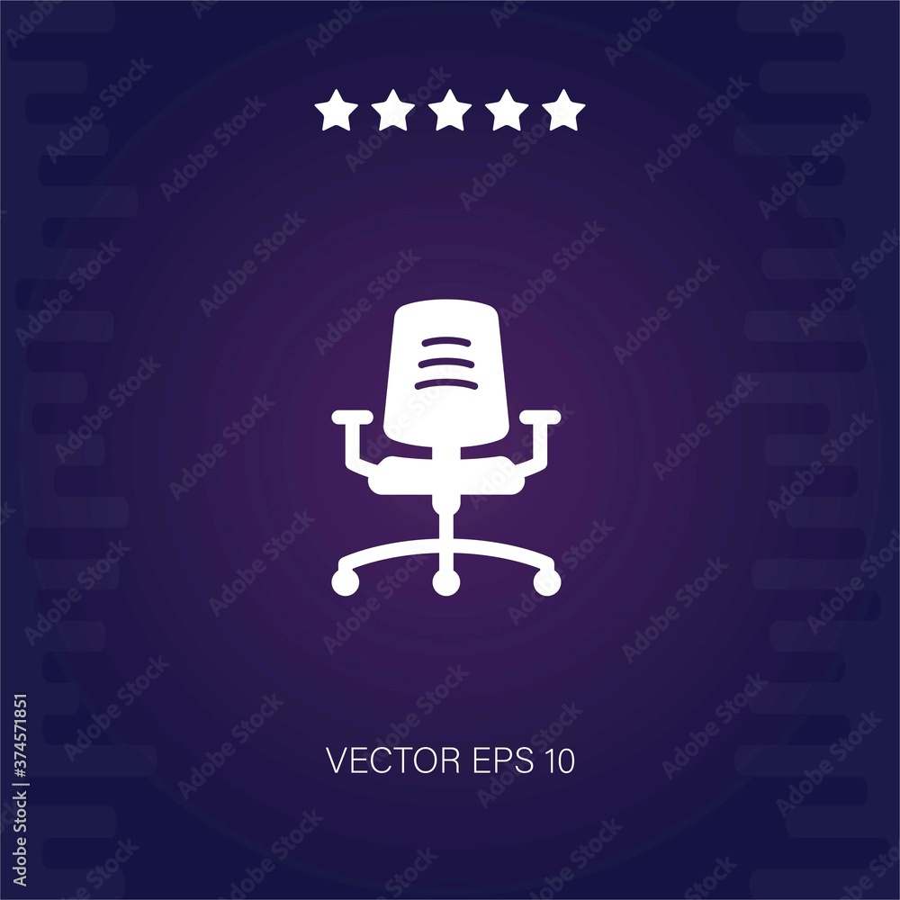office chair vector icon modern illustration office chair vector icon modern illustration