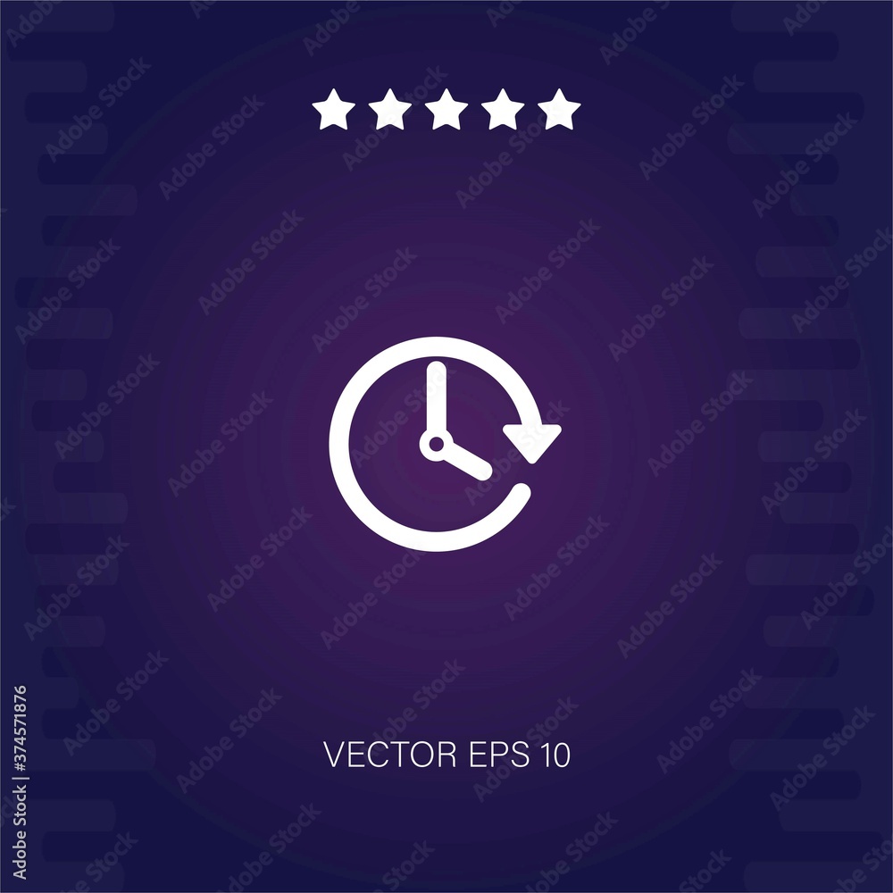 passage of time vector icon modern illustration
