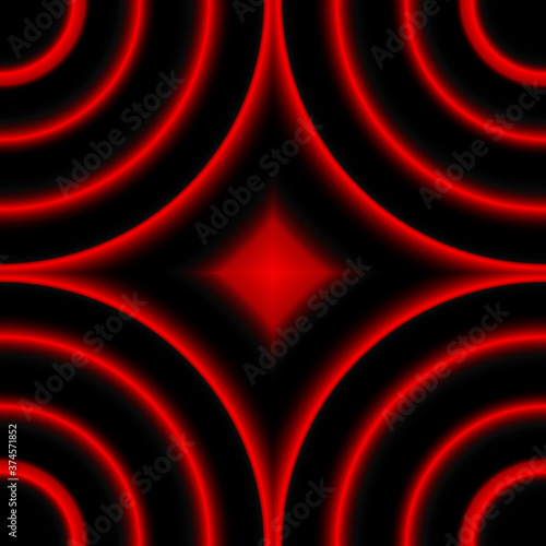 abstract red background with circles
