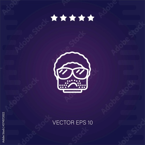 rockstar vector icon modern illustration