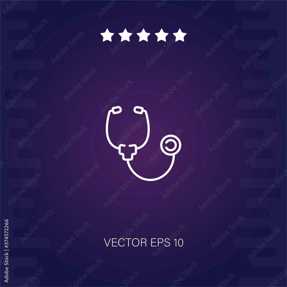 stethoscope vector icon modern illustration stethoscope vector icon modern illustration
