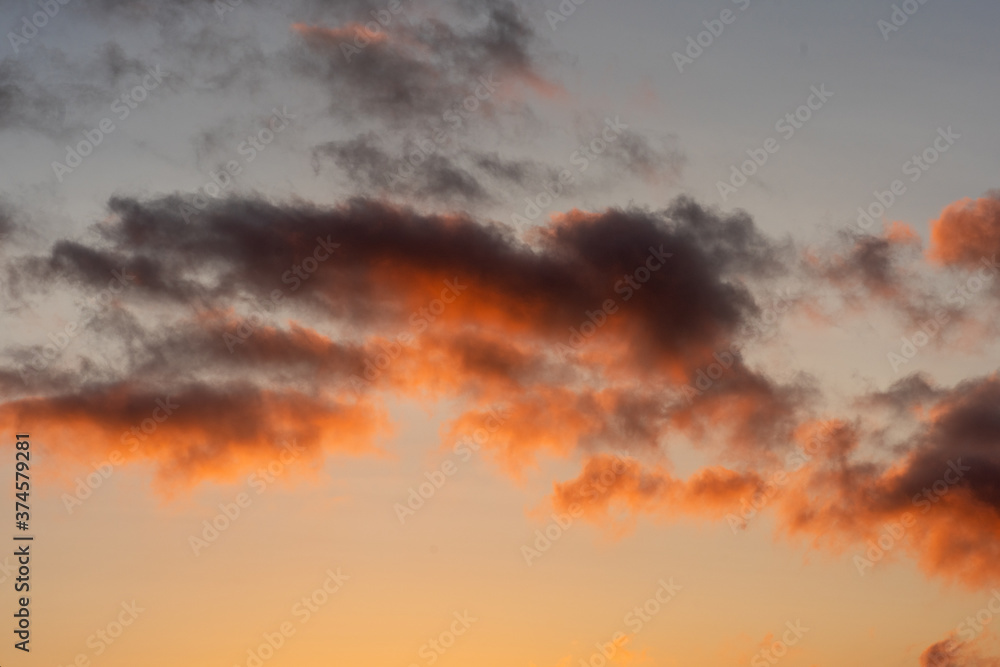 Fototapeta premium fire in the sky