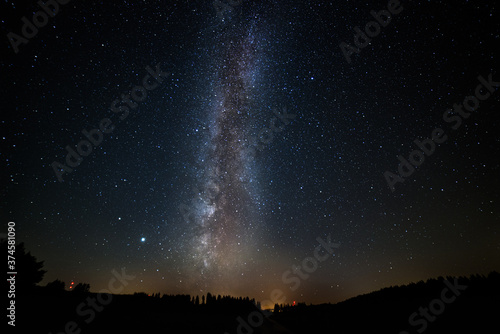 Milky Way with Jupiter and Saturn