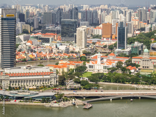 View from SkyPark of Marina Bay Sands - Singapore photo