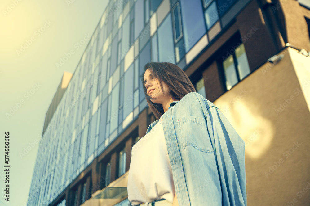 Fashion woman portrait of young pretty trendy girl Fashion woman portrait of young pretty trendy girl