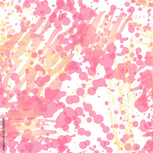 Distressed Seamless Pattern. Fashion Concept. 