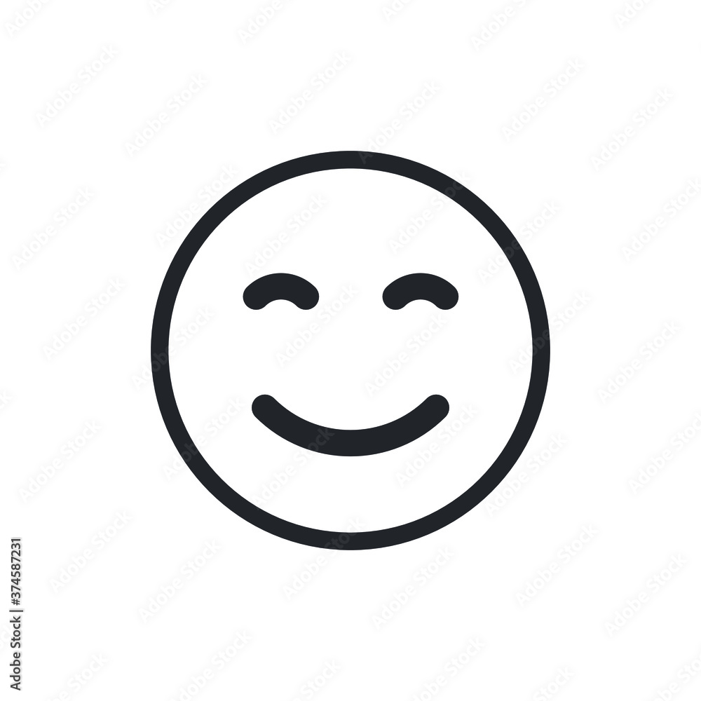 Face expression emoji isolated on white background EPS Vector Face expression emoji isolated on white background EPS Vector
