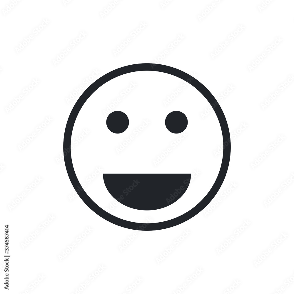 Fototapeta premium Face expression emoji isolated on white background EPS Vector