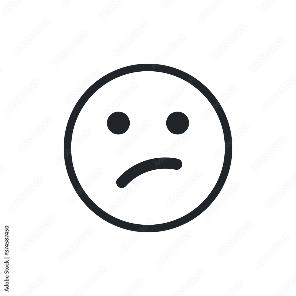 Fototapeta premium Face expression emoji isolated on white background EPS Vector