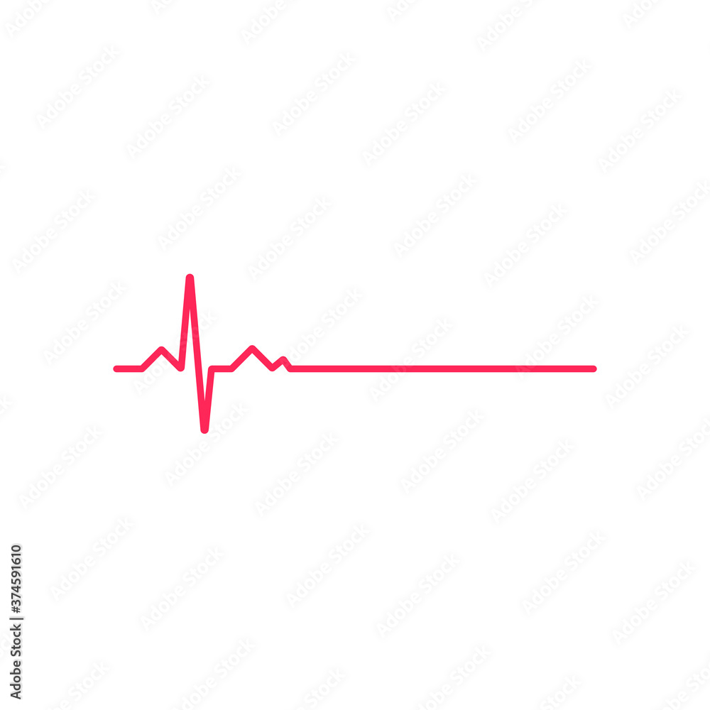 Heart beat monitor pulse line art icon for medical apps and websites isolated on white background EPS Vector Heart beat monitor pulse line art icon for medical apps and websites isolated on white background EPS Vector