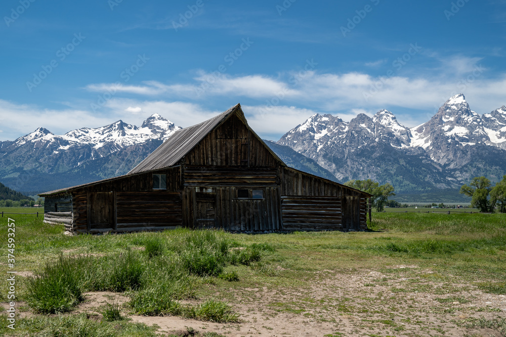 The TA Moulton Barn in Mormon Row, Grand Teton National Park