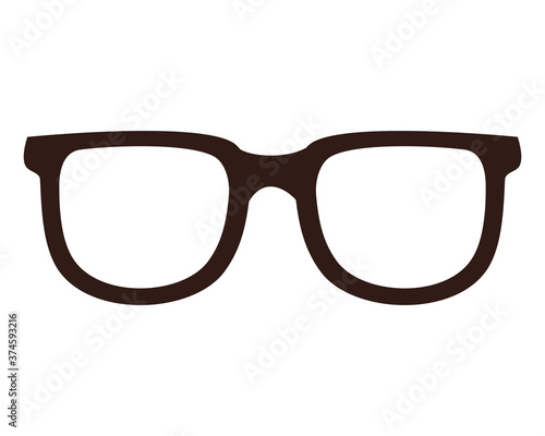 Glasses icon design, Fashion style accessory eyesight optical lens view modern sight and eye theme Vector illustration
