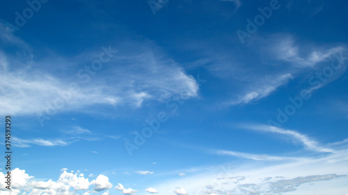 Fototapeta Naklejka Na Ścianę i Meble -  Blue sky white clouds fresh air nature