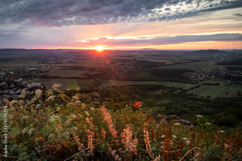Hungary at sunset
