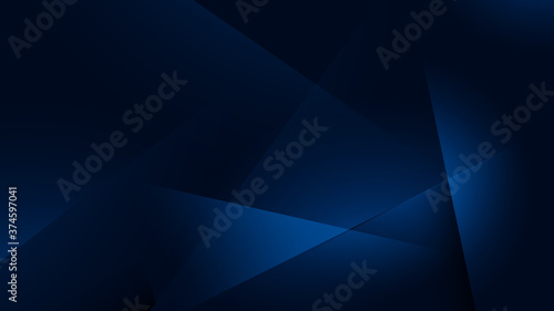 Blue abstract futuristic geometric poly technology background. Science and technology. Vector illustration