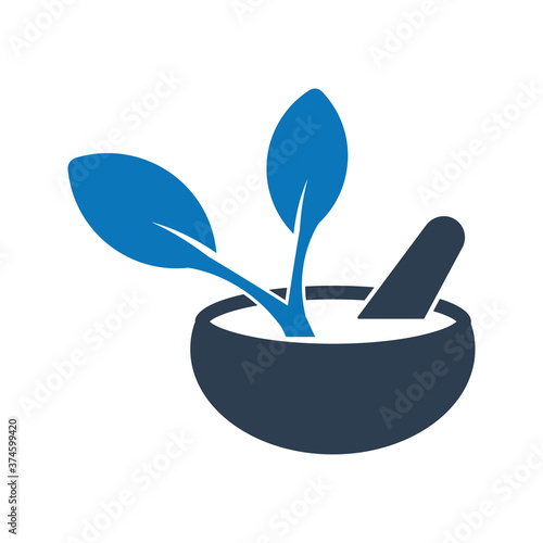 Herbal Medicine Icon. Alternative, herb.