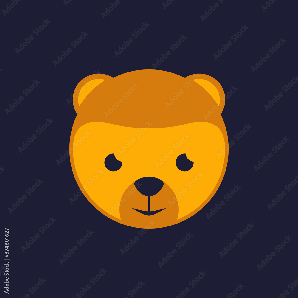 cute cartoon bear logo cute cartoon bear logo