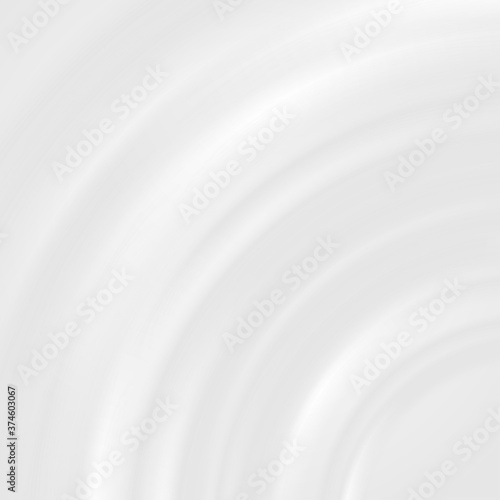Grey and milk white smooth circles abstract tech graphic design. Futuristic minimal background. Vector illustration