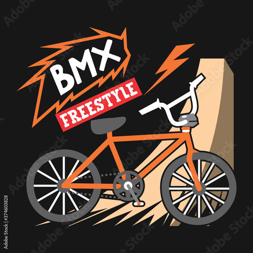 BMX freestyle design vector illustration