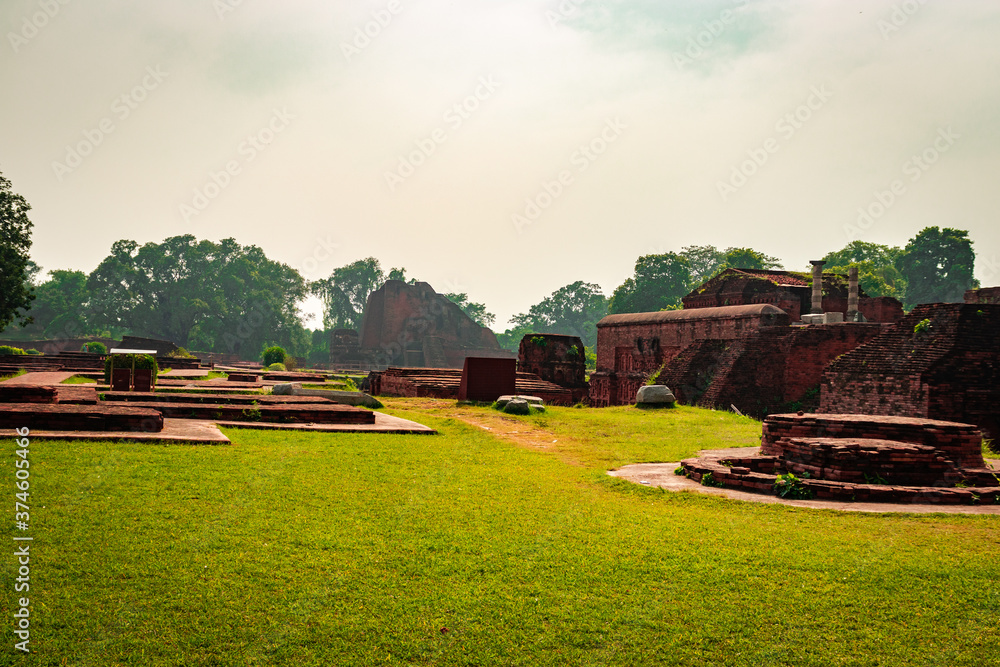 nalanda ruins historic excavated unesco world heritage archaeological site