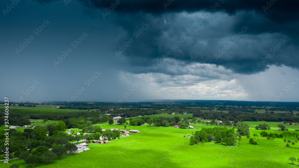 Fototapeta premium landscape with cloudy sky