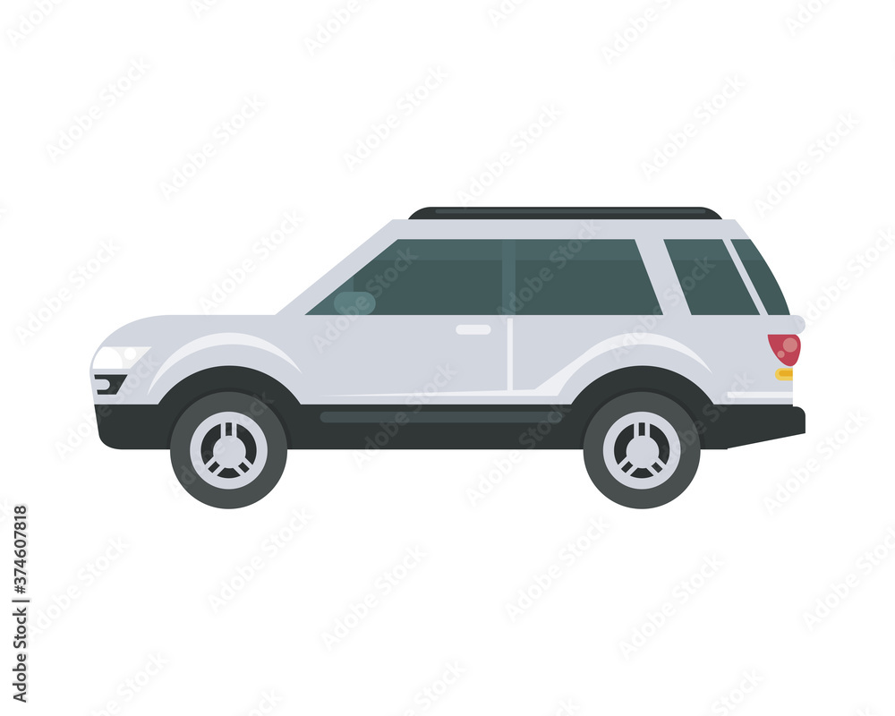 Isolated white car vector design Isolated white car vector design