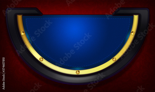 Canvas-taulu Poker blue table