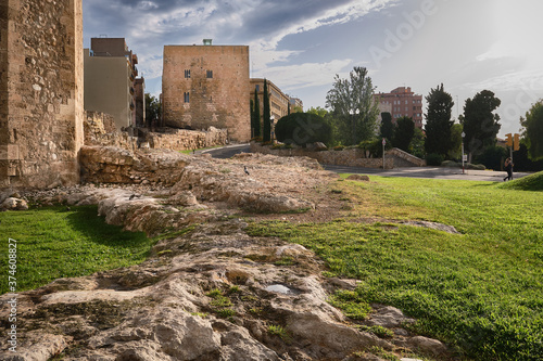 Bild auf Leinwand Tarragona al amanecer