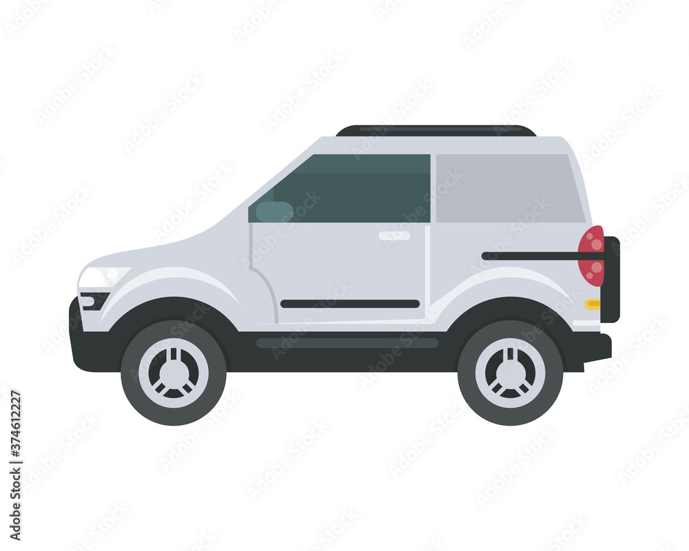 Isolated white car vector design Isolated white car vector design