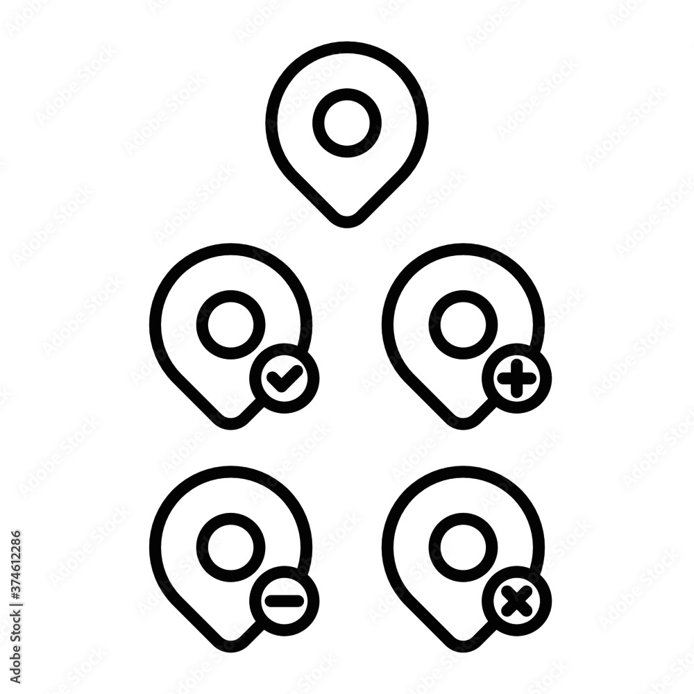 pin finder icon symbol vector eps pin finder icon symbol vector eps