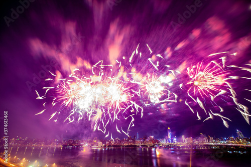 Dadaocheng Valentine s Day Fireworks Show 2020 in Taipei  Taiwan