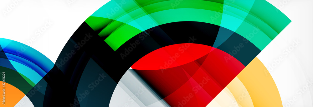 Round shapes, triangles and circles. Modern abstract background Round shapes, triangles and circles. Modern abstract background