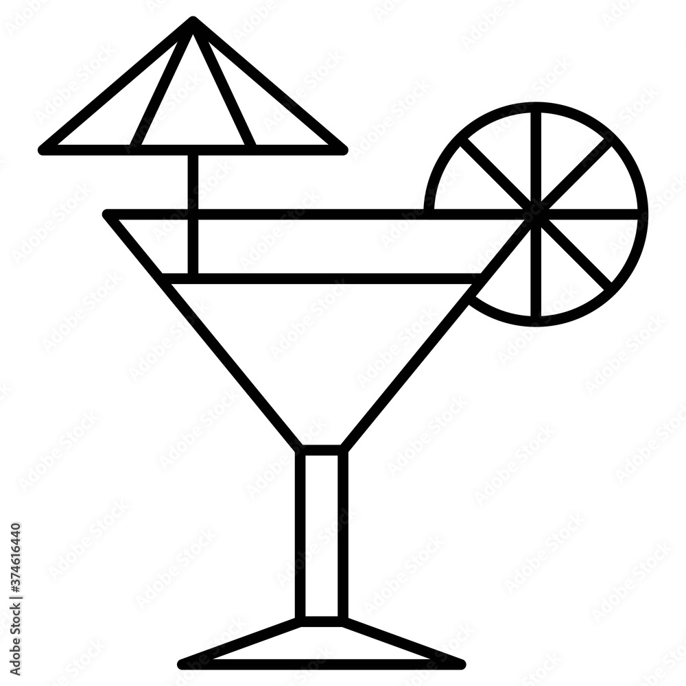Summer drinks icon, Summer vacation related vector Summer drinks icon, Summer vacation related vector