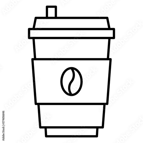 Take away coffee icon, Summer vacation related vector