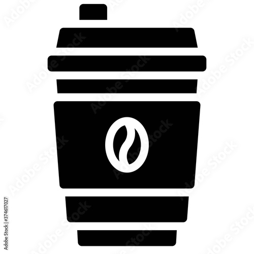 Take away coffee icon, Summer vacation related vector